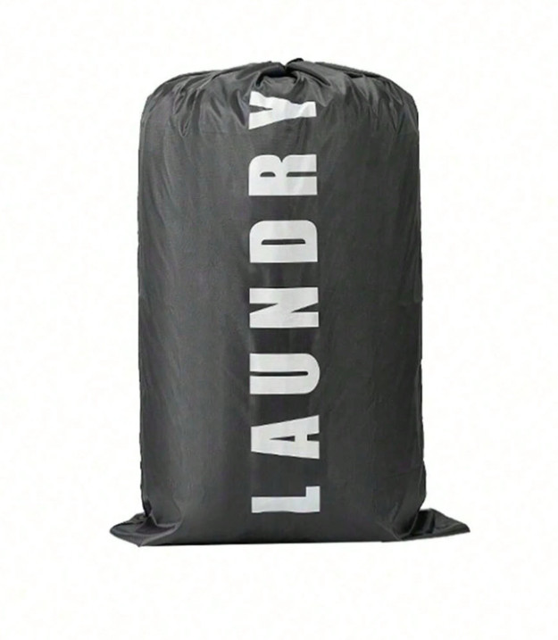 1pc Extra‑Large Drawstring Laundry Bag – Heavy‑Duty, Washable Dorm & Travel-NEW