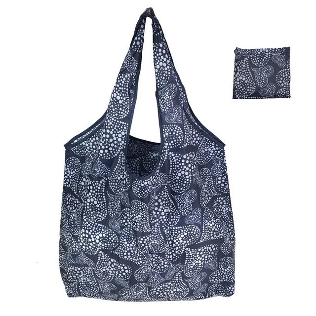 Large Reusable Eco-Friendly Folding Shopping Bag Portable Grocery Foldable Tote