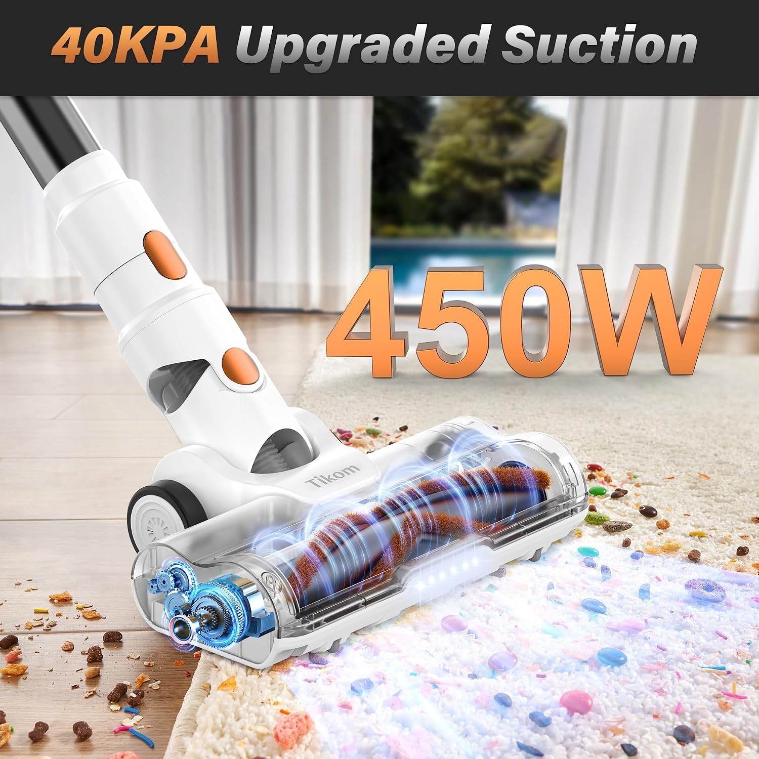 V500 Cordless Vacuum Cleaner Anti-Tangle Lightweight
