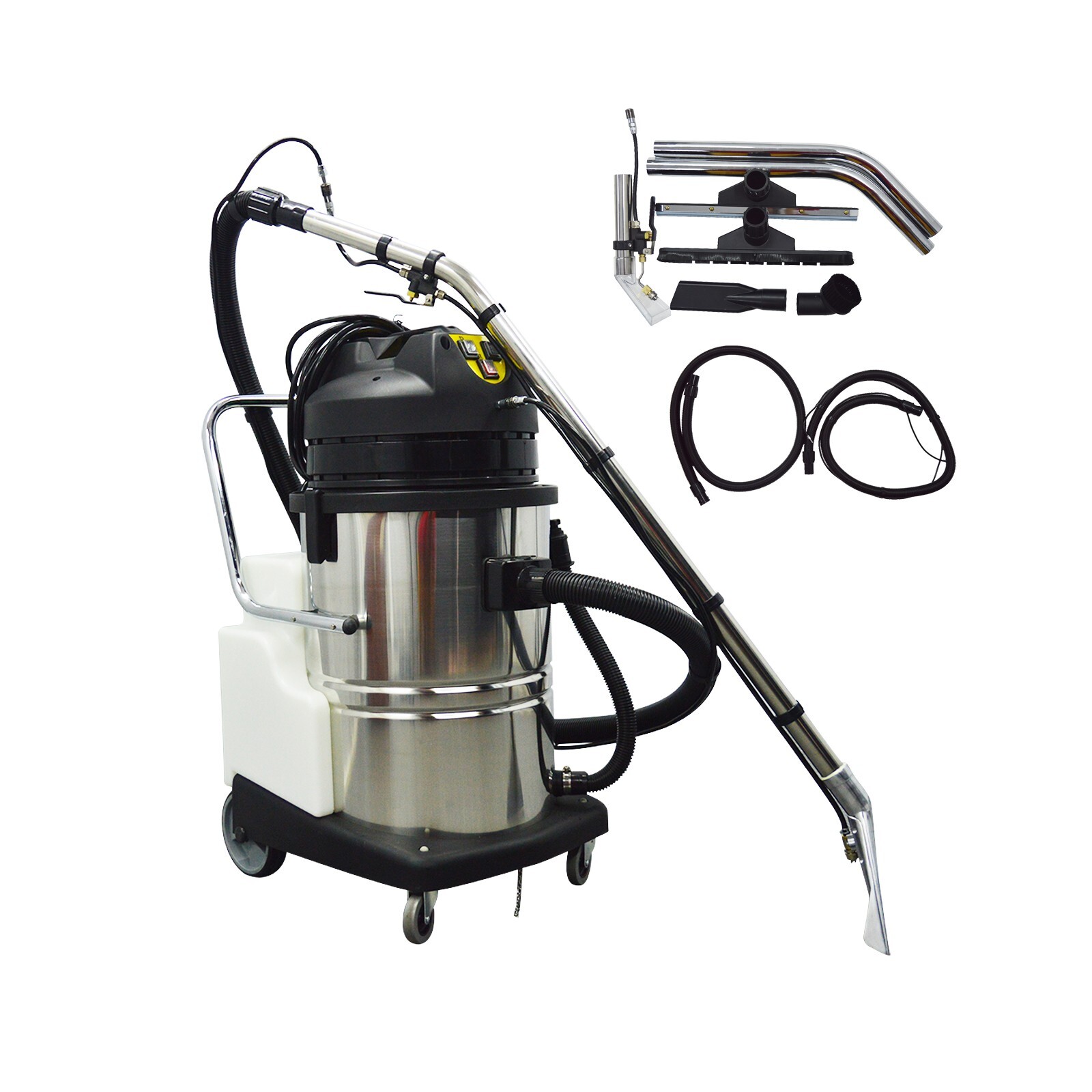 110V 2.7HP 3 in 1 80L Carpet Extractor Machine Wet/Dry Vacuum Cleaner