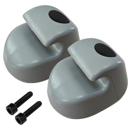 2-Pack Interior Sun Visor Clips, Bone Gray, Replaces S16-1023-661, Peterbilt Ken