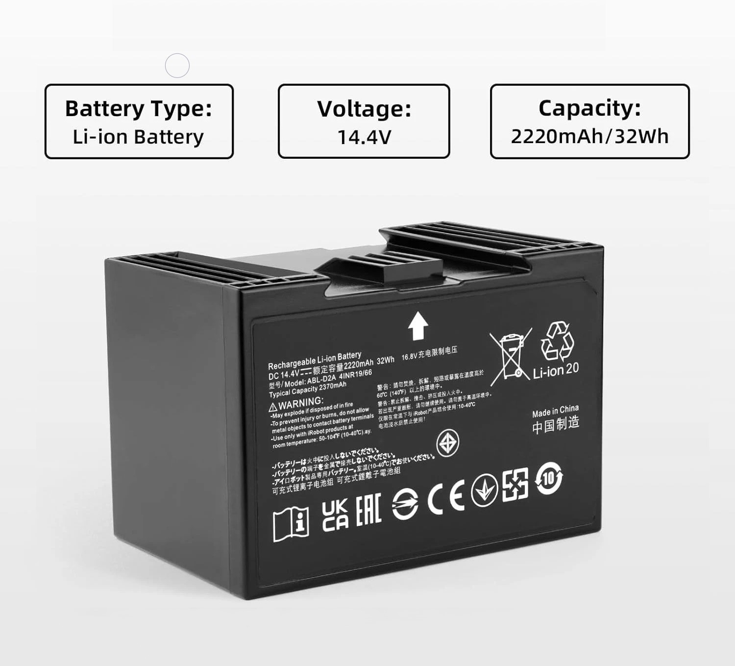 New ABL-D2 Upgraded Battery for iRobot Roomba j5 j6 j7 i1 i3 i4 i5 i7+ i8 e5