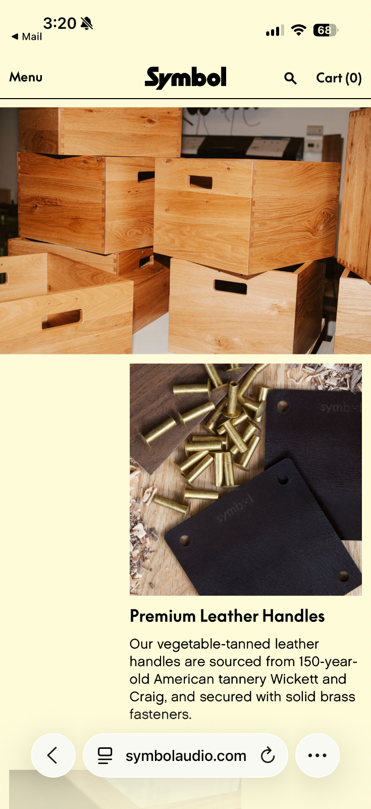 Record LP Crate, Storage Box, Solid Walnut, Dovetail Joinery, Symbol Audio