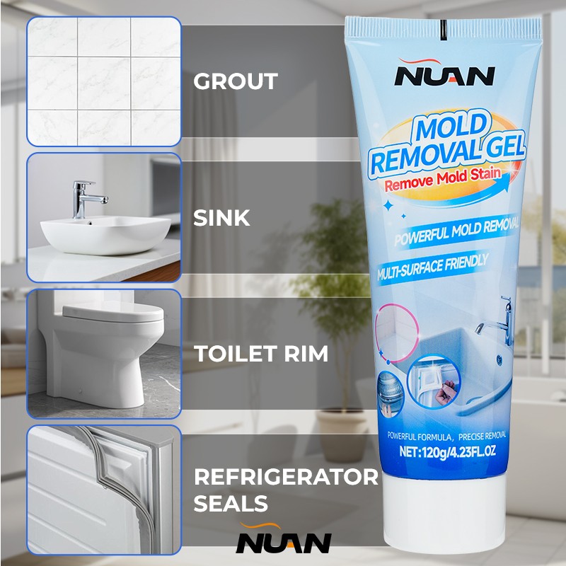 Mold Stain Remover Power Gel Cleaner for Front Loader Washing Machine Seal 4.2oz