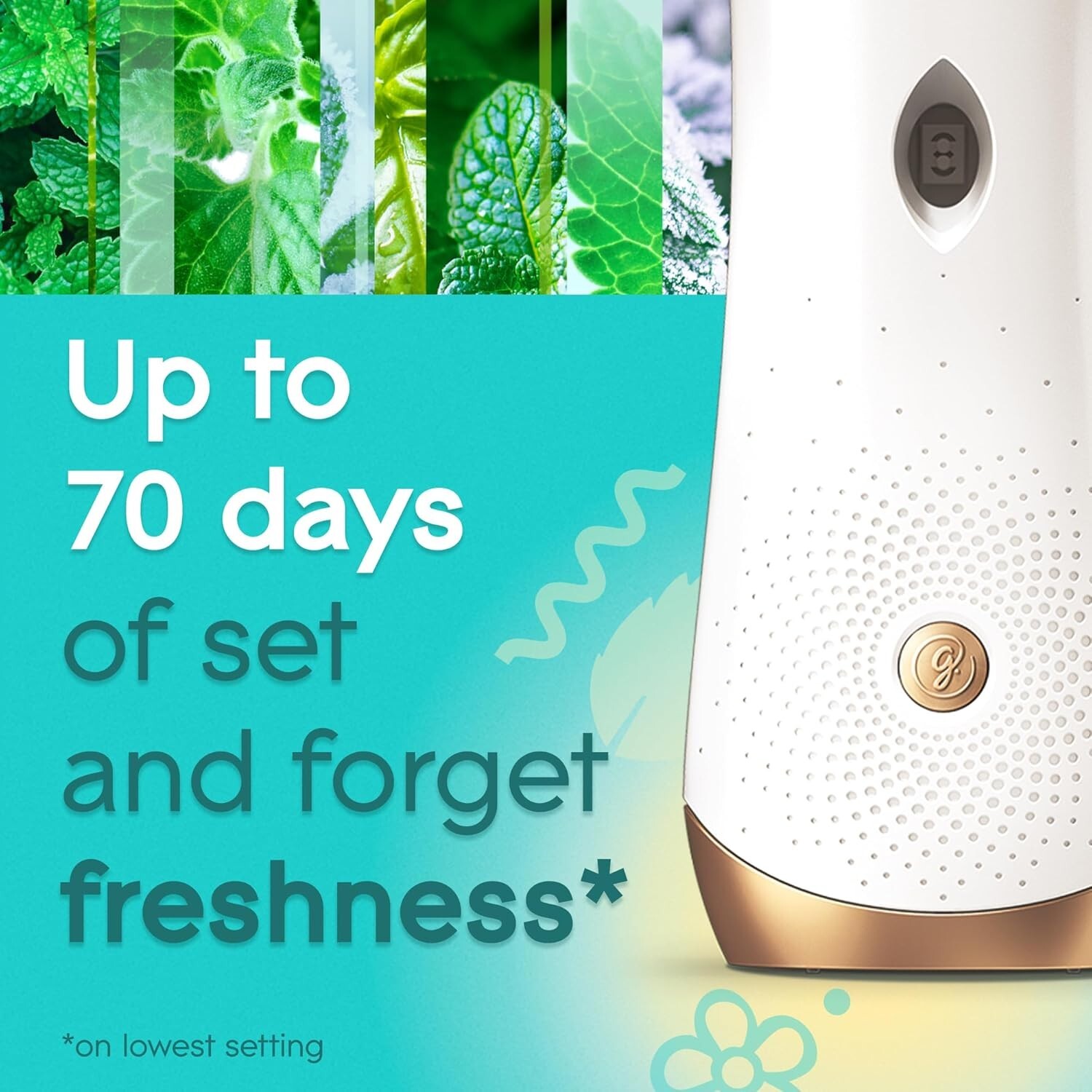 Glade Automatic Spray Refill, Air Freshener, Empower Mint 6.2 Oz (6 Pack)