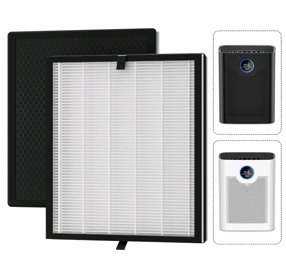 2pk Of 3 In 1 Air Purifier Filter ZQA-8000A – H14 True Cleaner 360° 3-Stage New