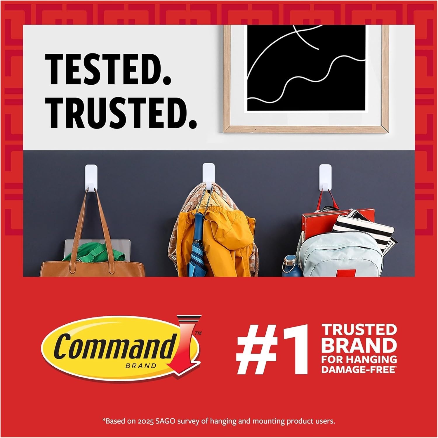 Command 15 Lb Large 120 Pairs Picture Hanging Strips (240 Strips) Large