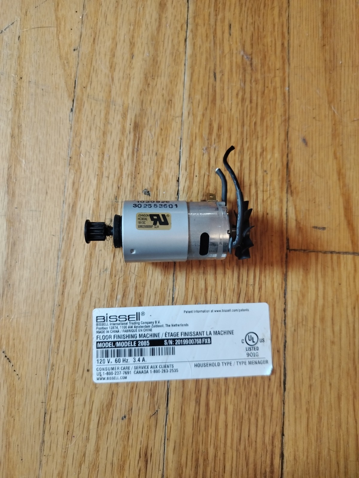 Bissell Turboclean Powerbrush Pet 2089 2085 Brushroll Motor Assembly OEM