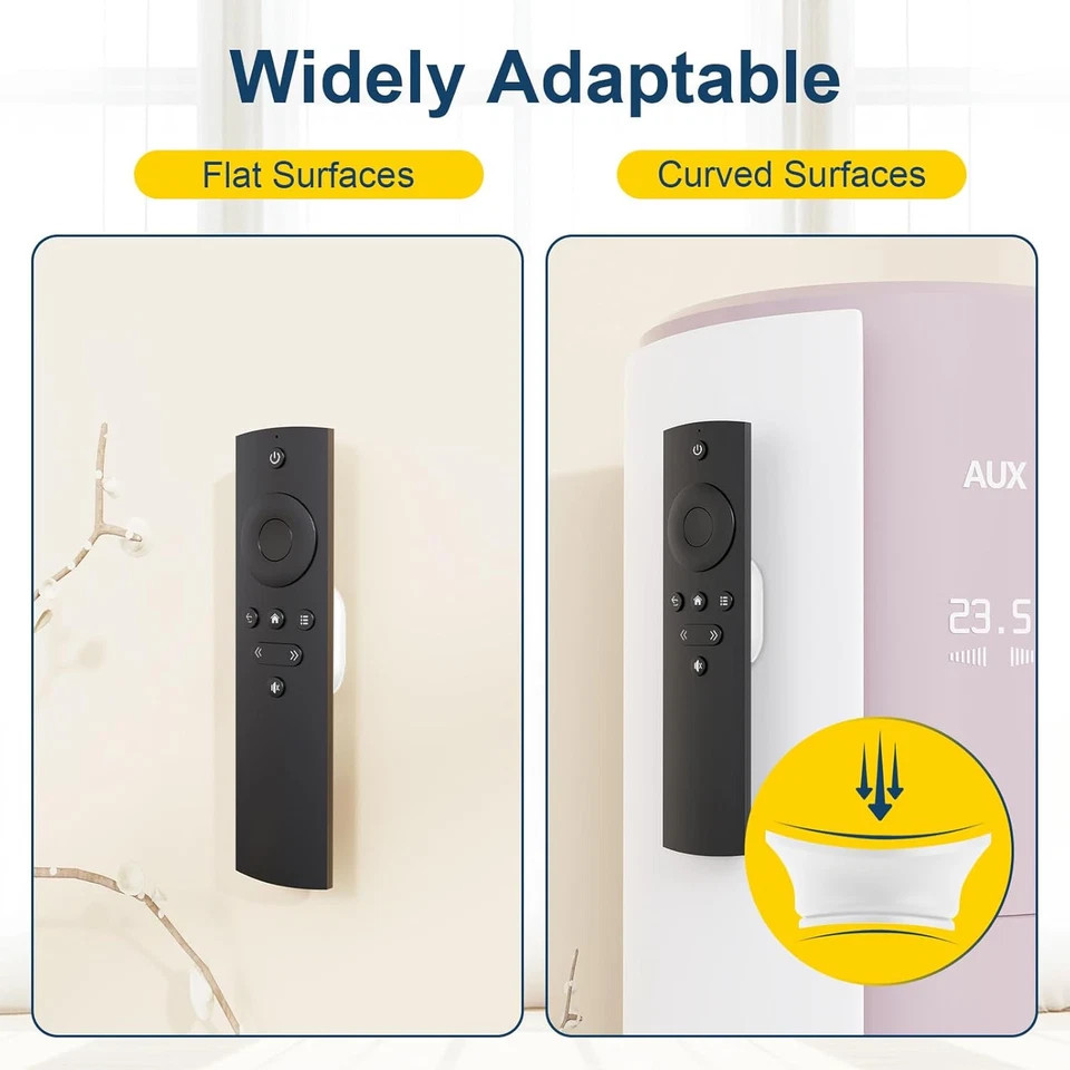 6pcs Magnetic Remote Control Holder Upgraded Silicone Magnetic Wall Mount for TV