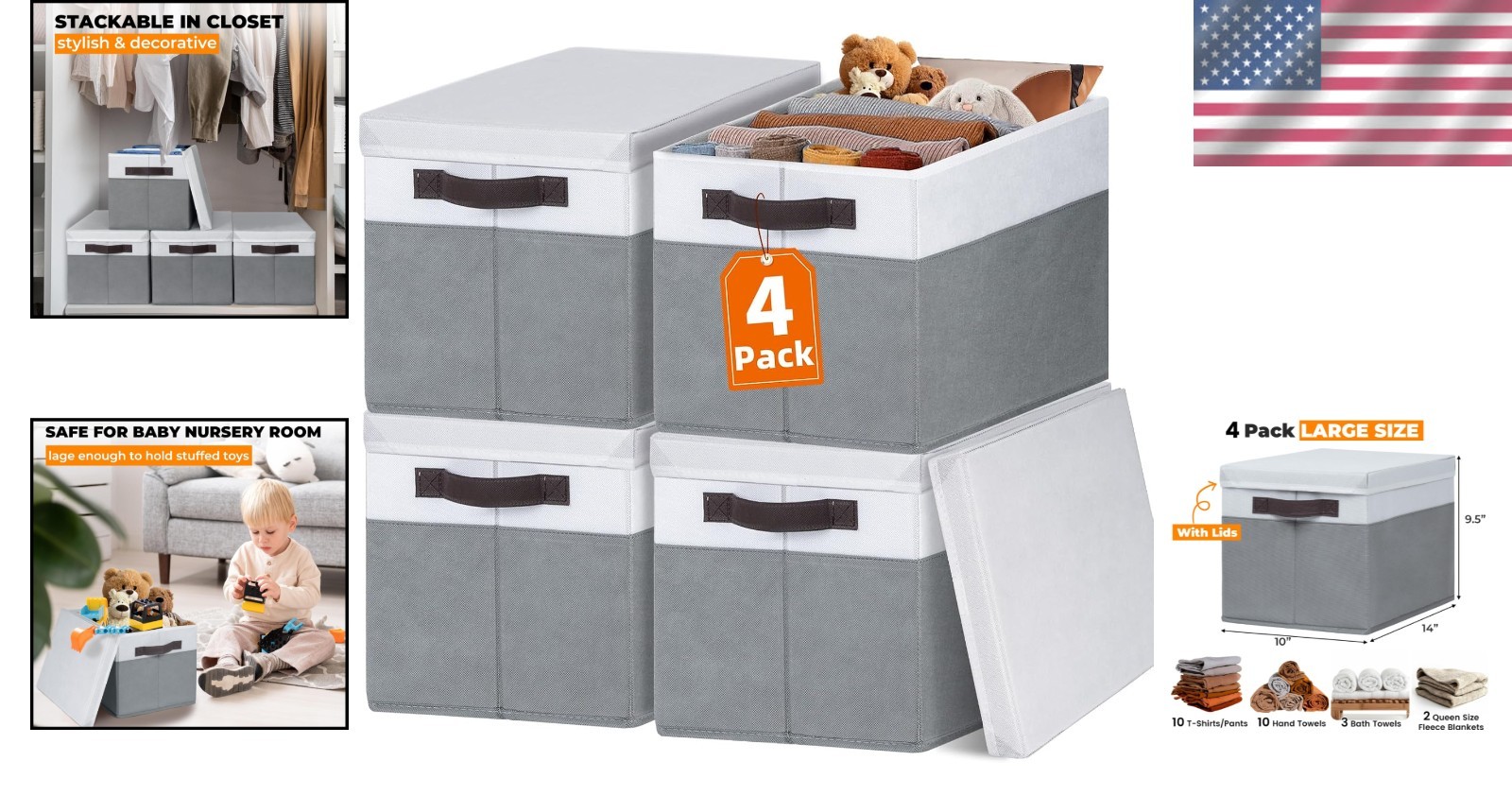 Gift Ready Decorative Storage Baskets with Lids Ideal for Housewarming Events