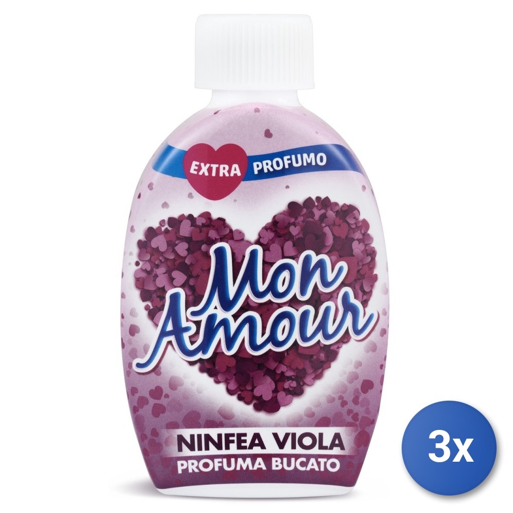 3X Felce Azzurra Mon Amour Linen Fragrance 220 ML. Purple