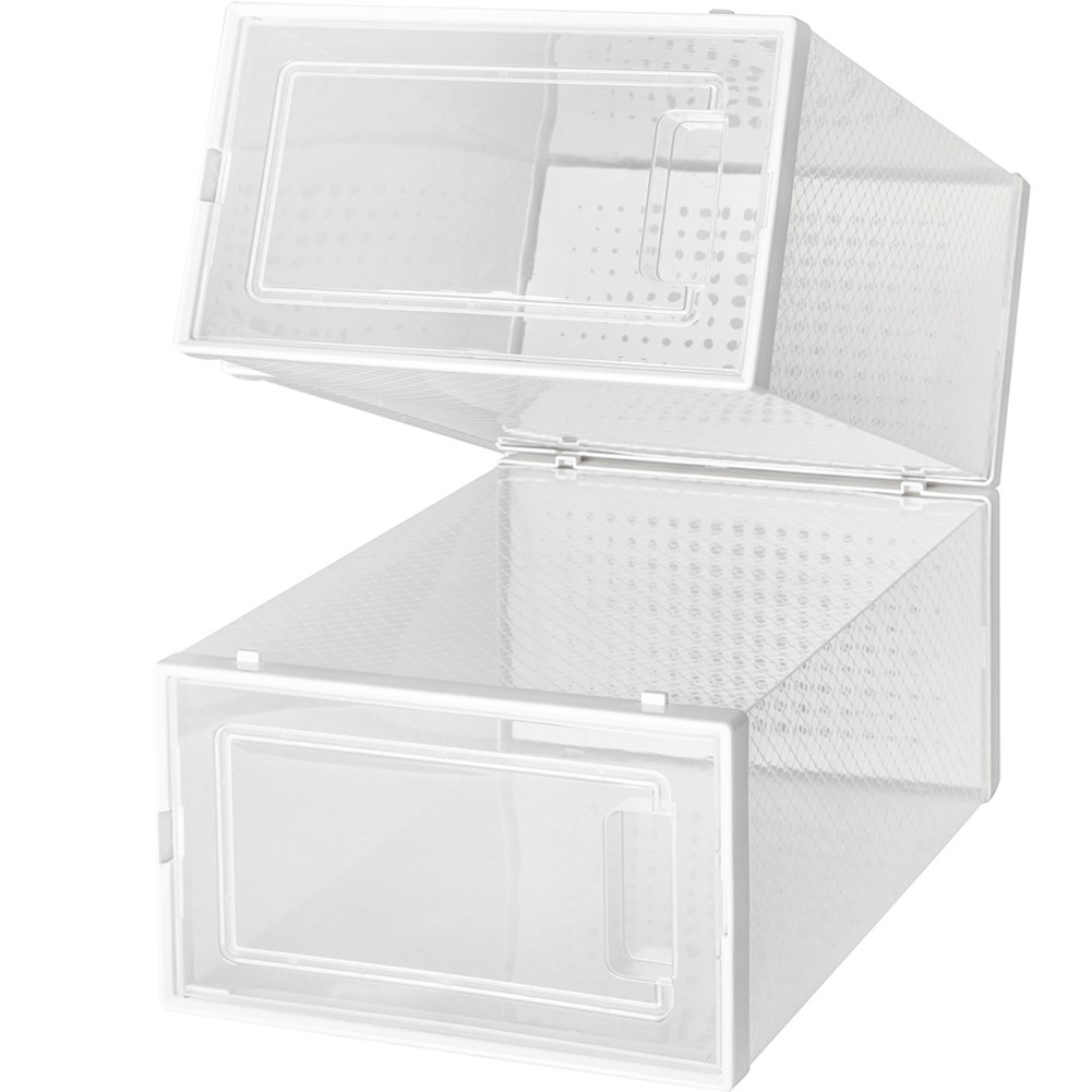NEW! OnDisplay ClikShoe STACKABLE CLEAR SHOEBOX – CUSTOMIZABLE SHOE STORAGE BOX