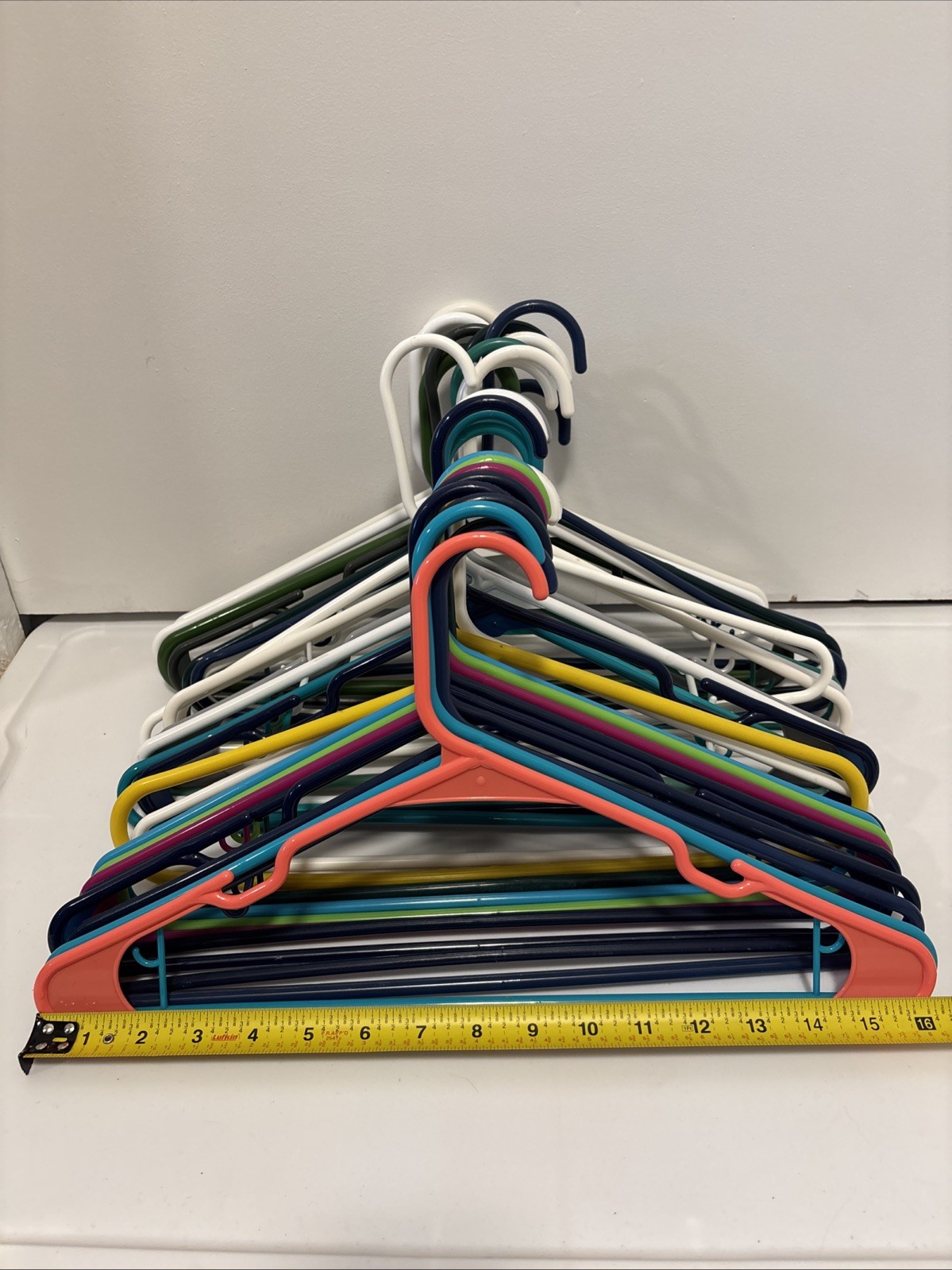 Lot Of 30 – Assorted Colors Adult-Size Plastic Tubular Hangers