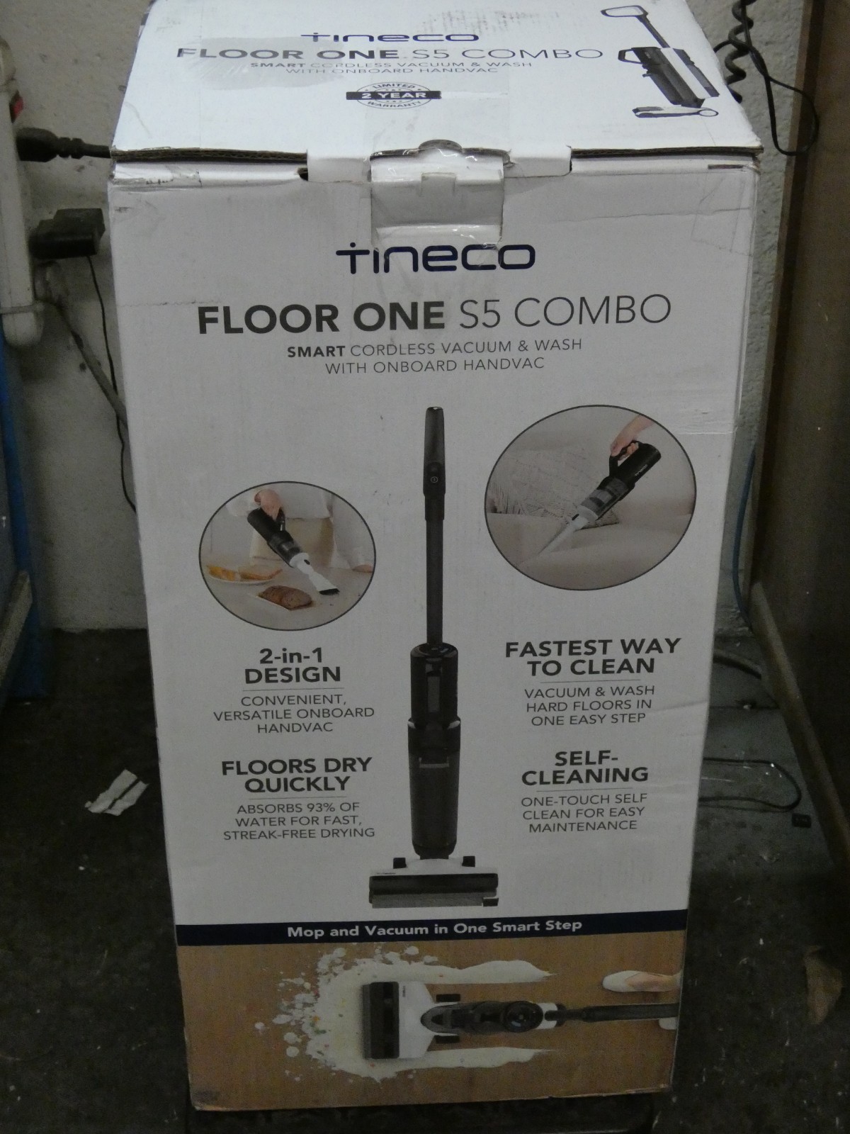 NEW Tineco FW150100US Floor One S5 Combo Smart Cordless Vacuum and Washer