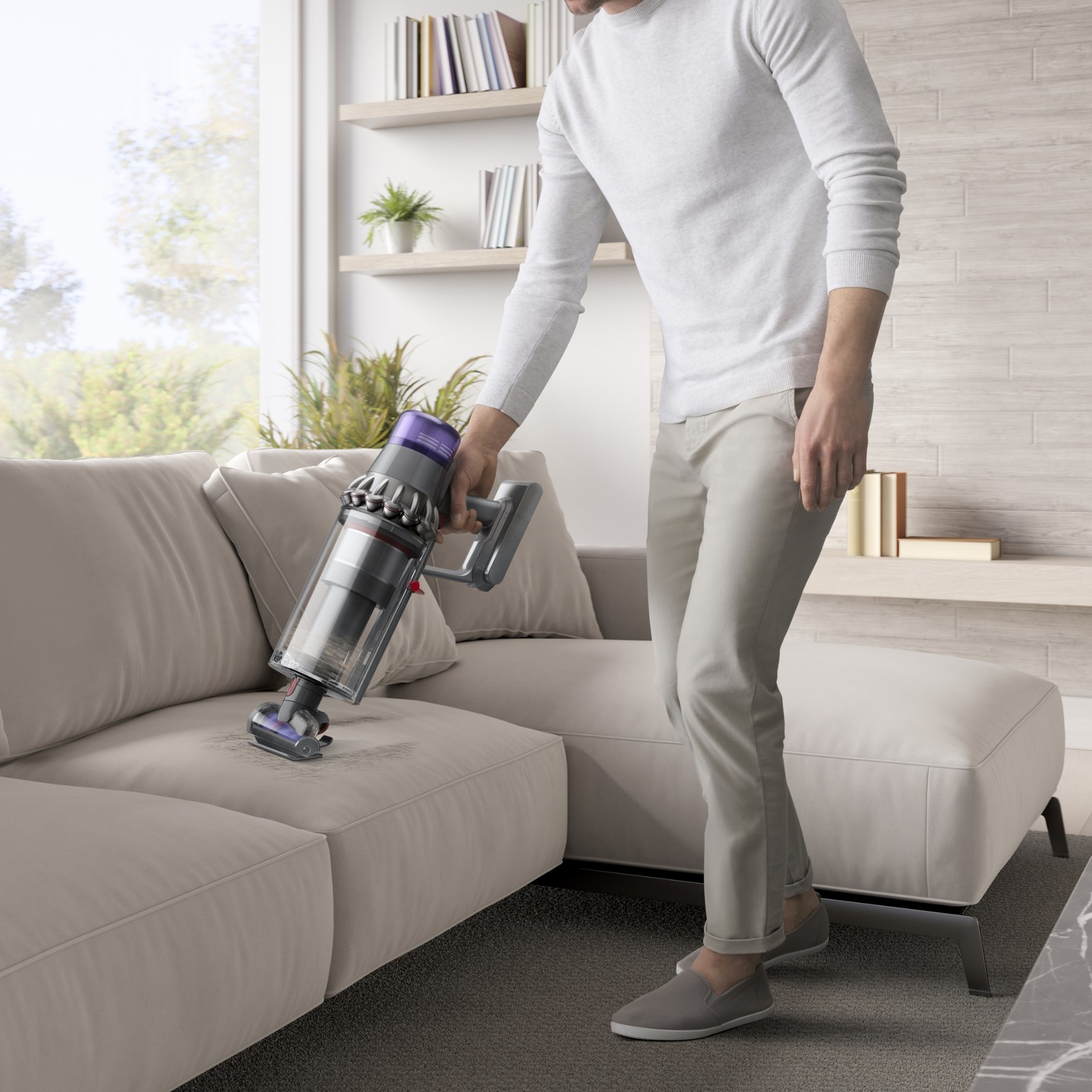 Dyson Outsize Plus Extra Cordless Vacuum Cleaner | Nickel | Refurbished