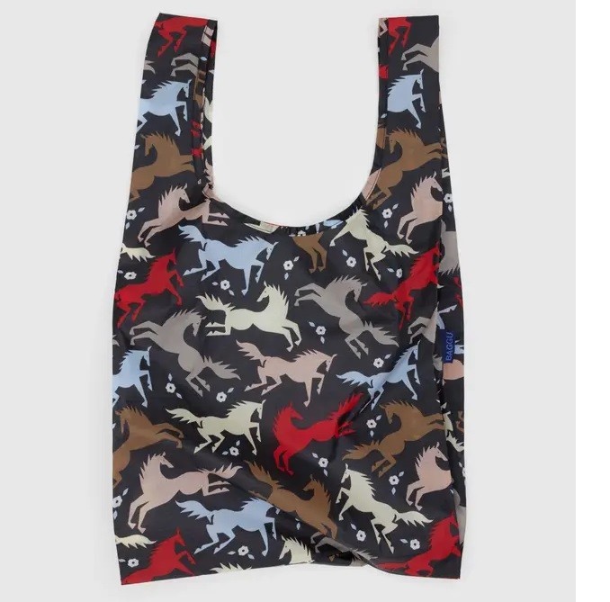 BAGGU Standard Reusable Foldable Shopping Bag Tote Assorted Patterns & Colors