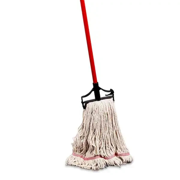 Commercial Industrial All Purpose Heavy Duty Mop Handle Red Steel Grip 60-inch