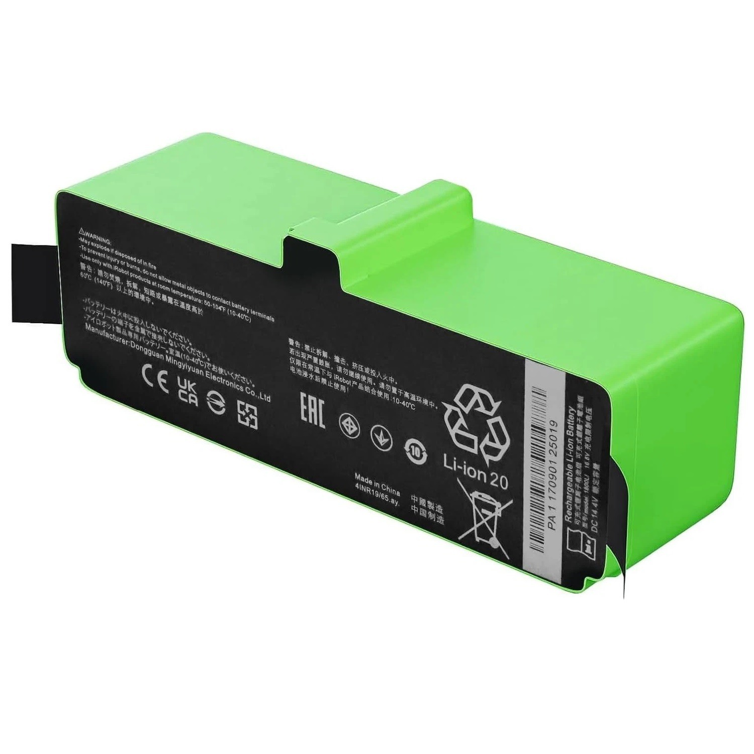 36Wh 1800LI iRobot Roomba Battery For Roomba R3 500 600 700 800 900 Series 14.4V