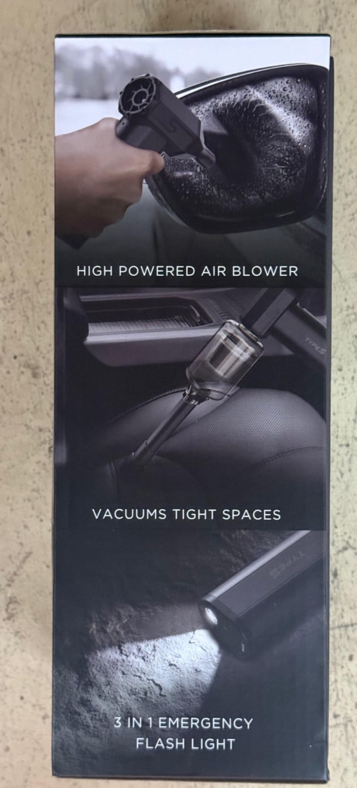 4-in-1 Electric Air Duster Blower Vacuum 110,000RPM LED Light Rechargeable – NEW