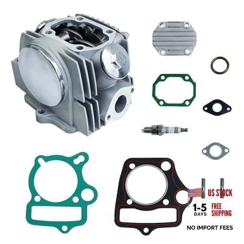 52.4mm Complete Cylinder Head Assembly with Spark Plug and Gaskets for 4