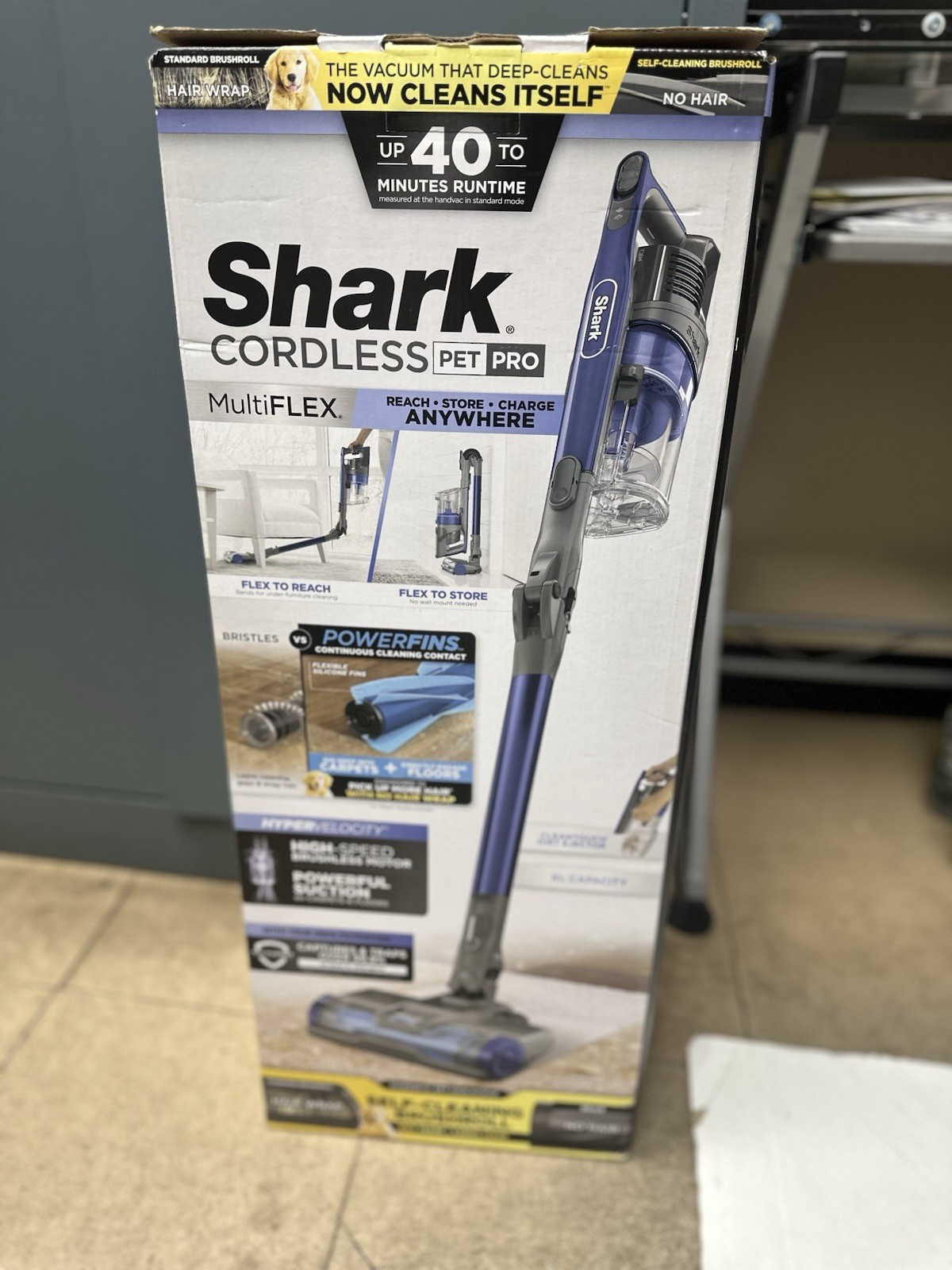 Shark IZ340h Cordless Pet Pro MultiFLEX Cordless Stick Vacuum – New