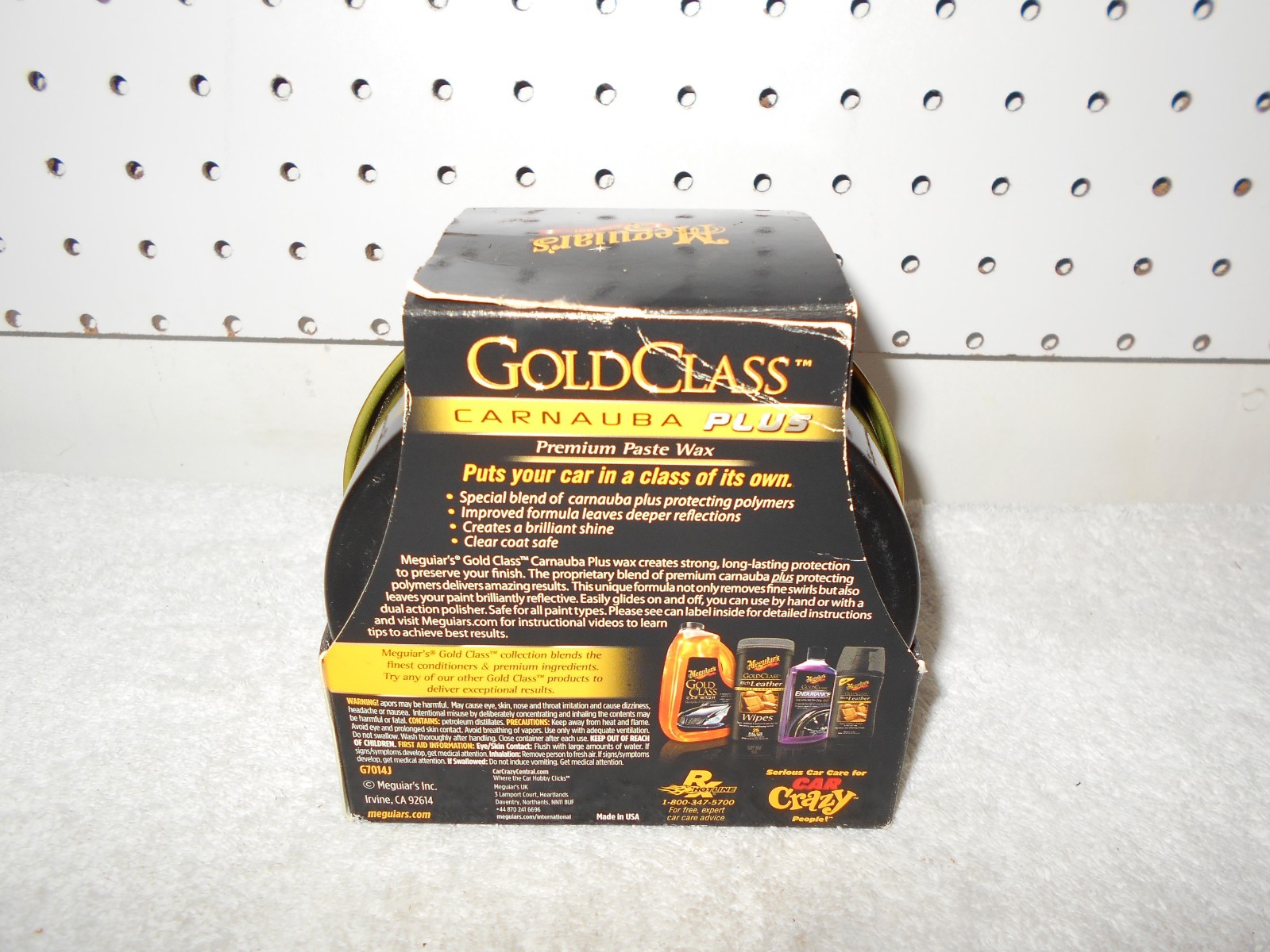MEGUIAR’S NEW! GOLD CLASS CARNAUBA PLUS PREMIUM WAX PASTE