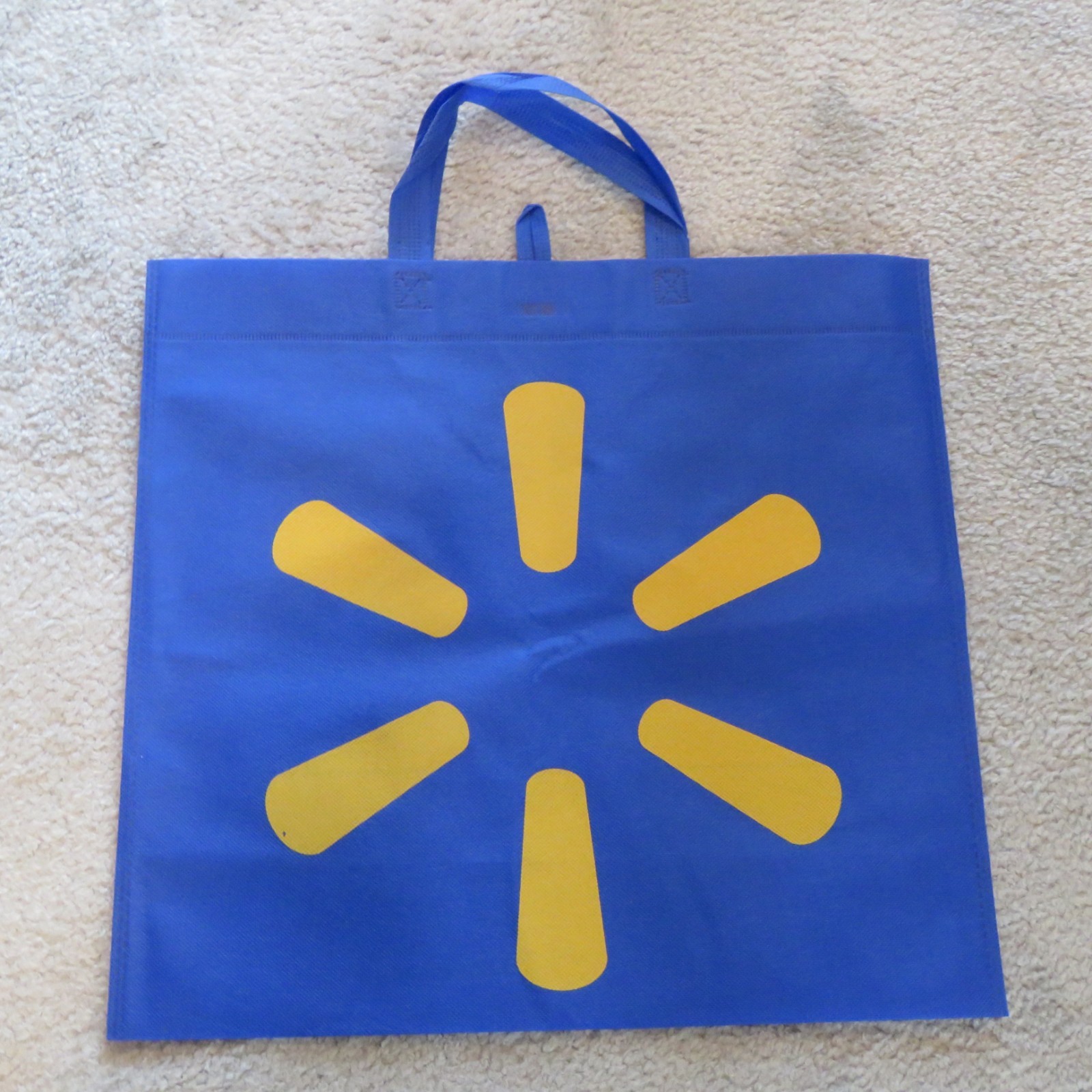 Lot 10 NEW NWOT Walmart Reusable XLarge Tote Bags abt. 18″ L x 17 “T x 7” D