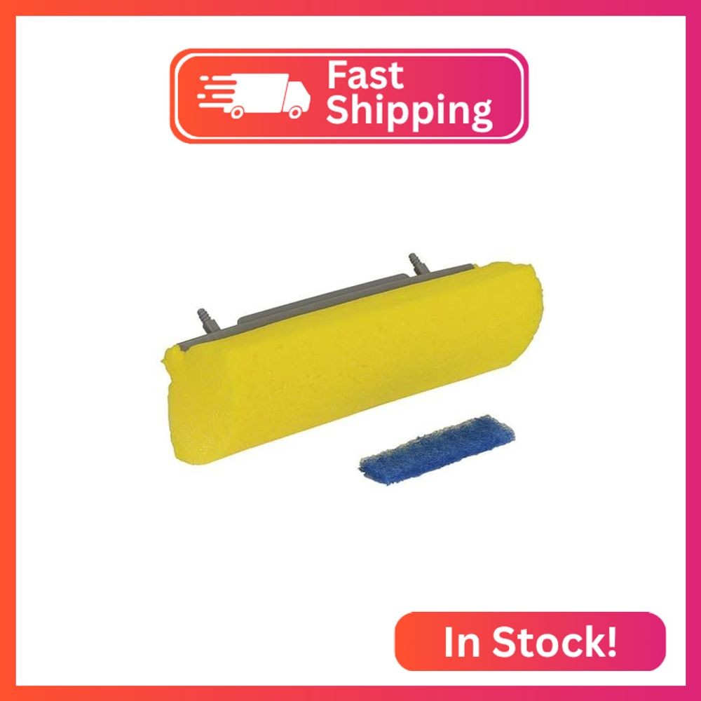 Quickie Roller Mop Refill with Microban Extra Absorbent Mop and Scrub Cleaning f