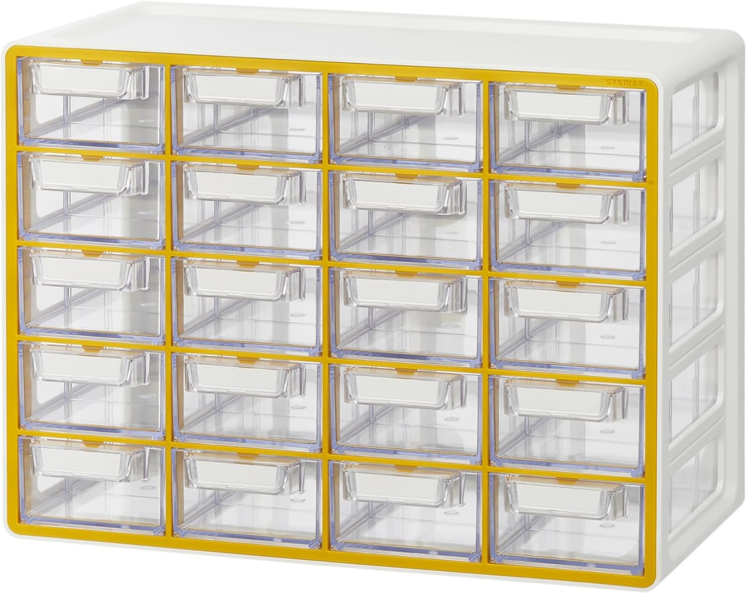 Medium 16-Drawer Cabinet – Stackable Clear Organizer for Hardware, Beads, Plasti