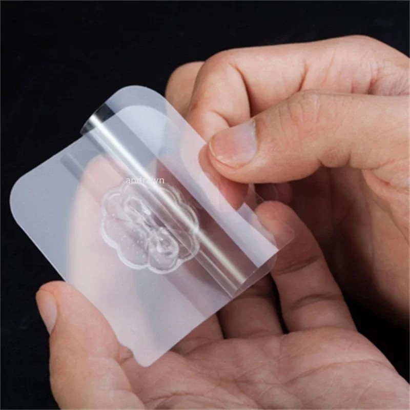 20-40pcs Adhesive Sticky Hooks Heavy Duty Clear Wall Seamless Hooks Hangers US