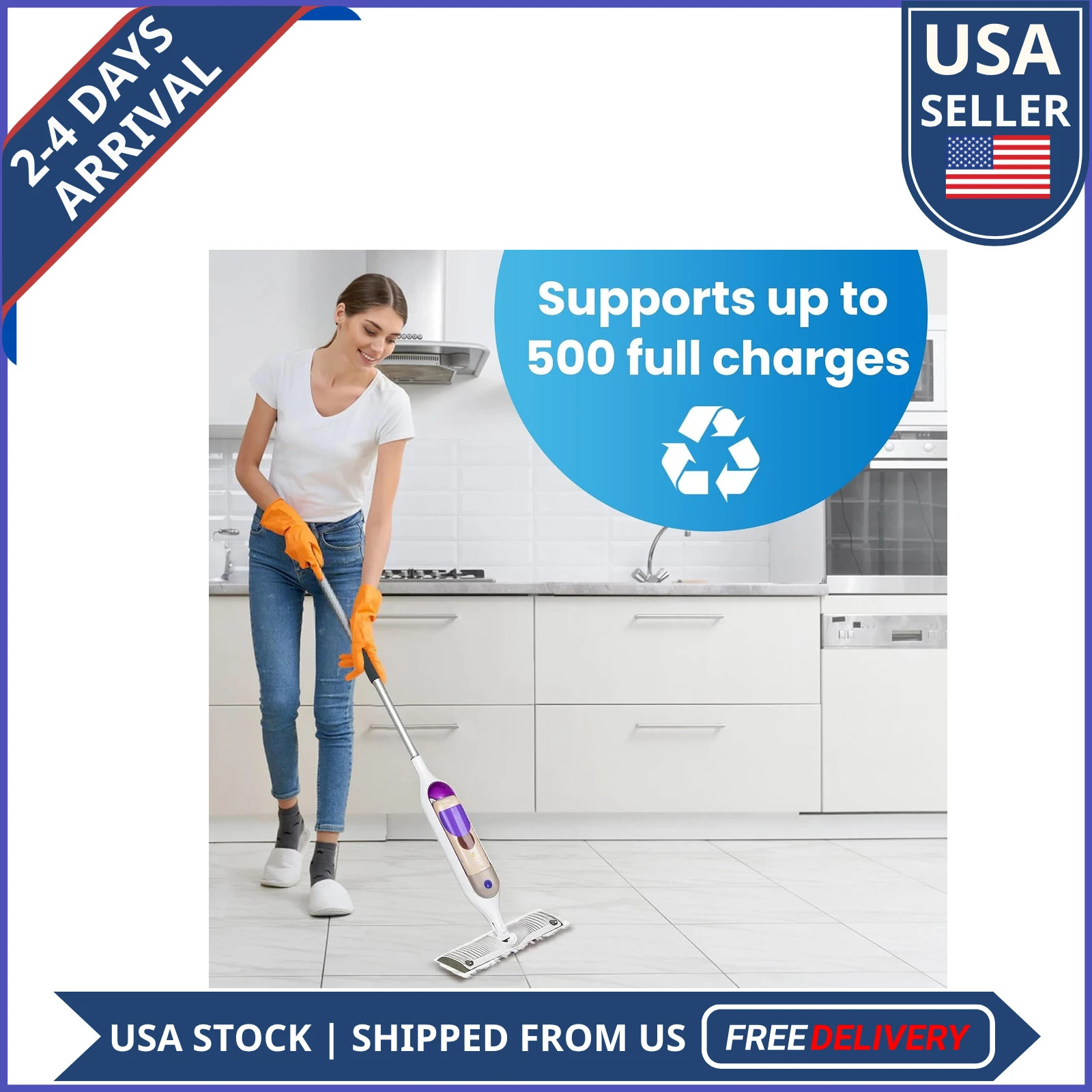 2000mAh Rechargeable Battery Pack for Swiffer Power Mop Lithium Ion Replacement