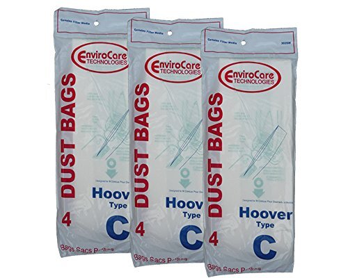 Type C Hoover Vacuum Cleaner Replacement Bag (12 Pack)