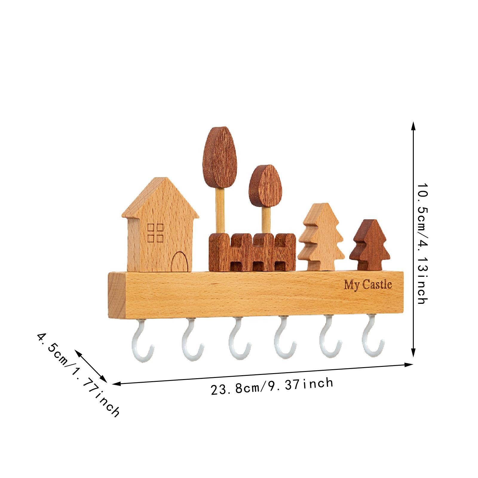 Key Holder Wall Mount Decor Nordic Design Housewarming Gift Decorative Key Rack