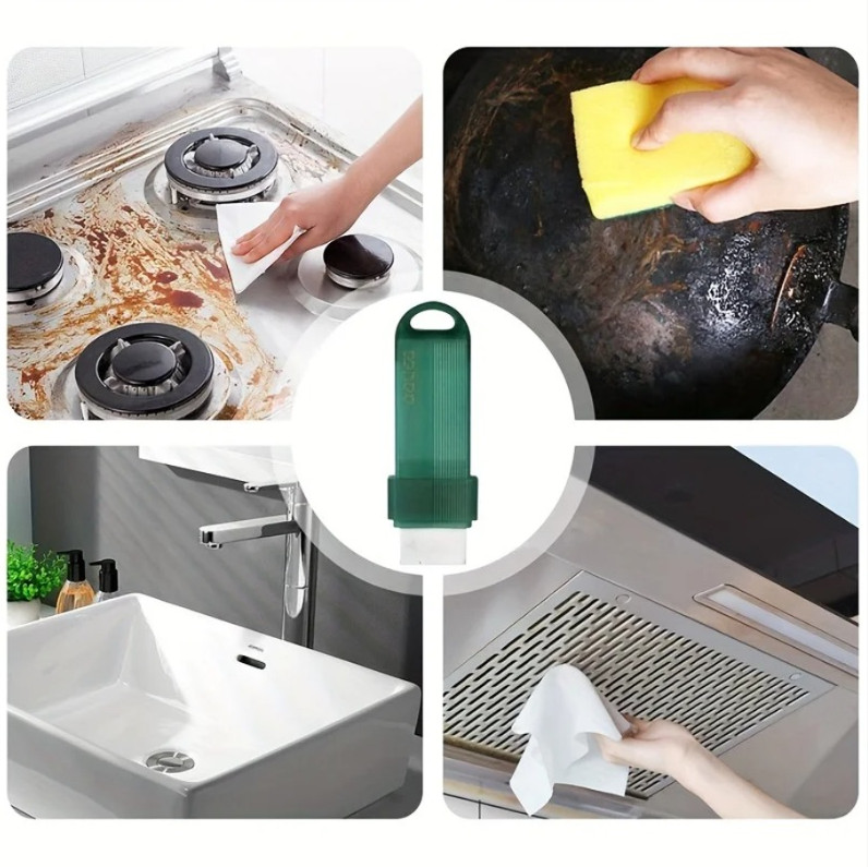 1pc Reusable Stain Remover Eraser Faucet Rust Cleaning Sponge Tool – NEW