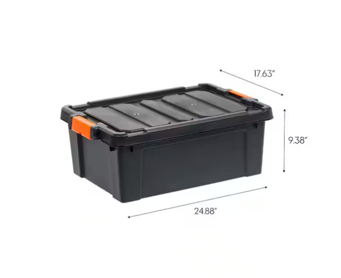 12 gal. Heavy-Duty Stackable Storage Tote