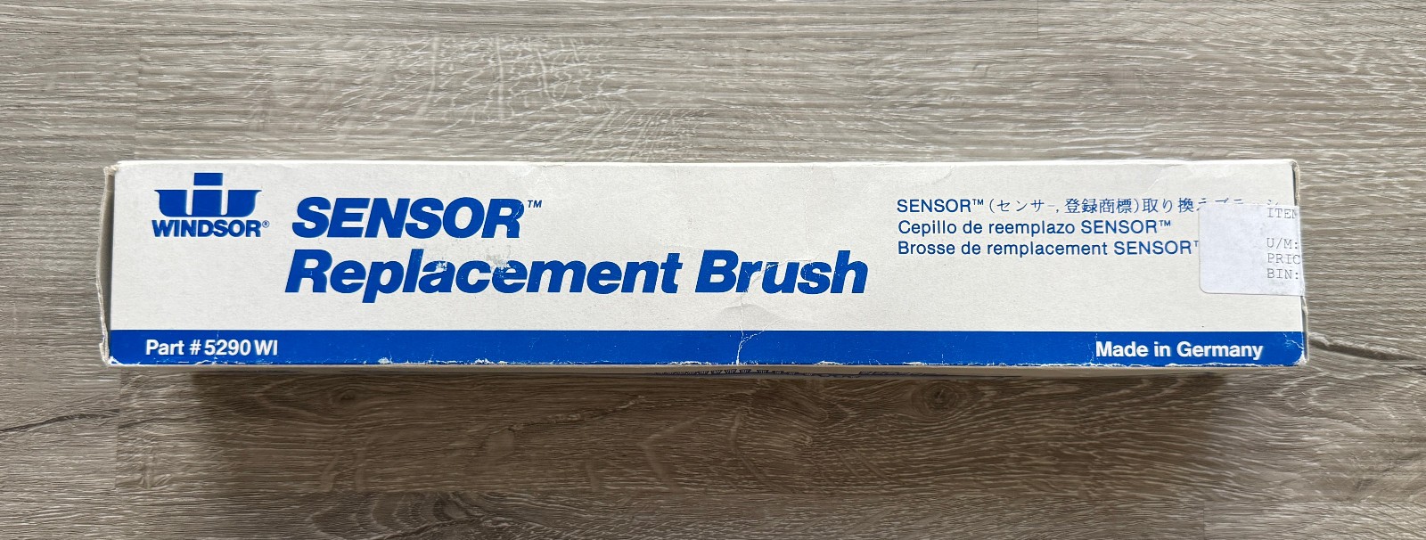 Windsor Sensor Replacement Brush #5290 WI Made in Germany SEALED 15 inch 38.1 cm