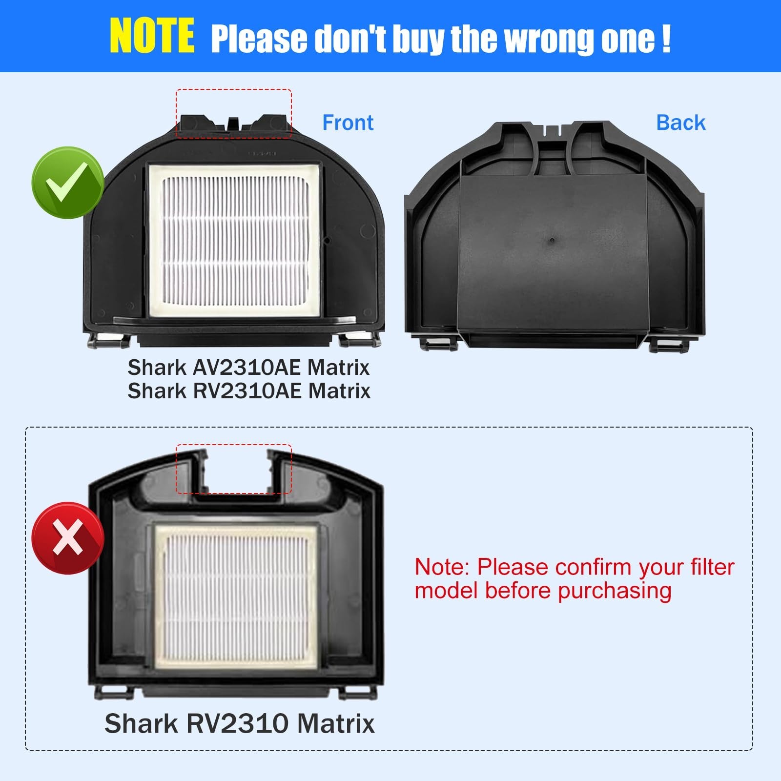 Replacement Parts for Shark Robot Vacuum – 2 Roller Brushes, 6 Side Brushes, 2 H