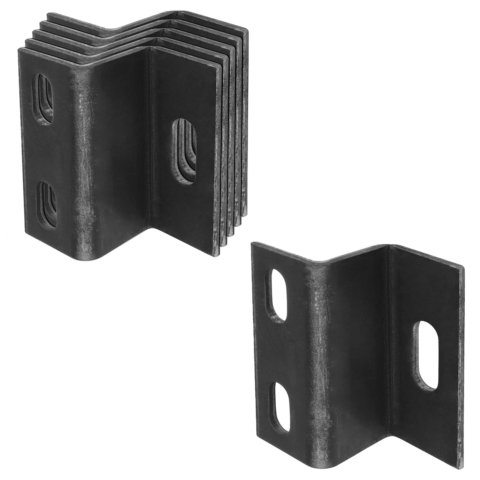 6PCS Heavy Duty Z Shape Corner Brace Double Channel 3.9mm Steel Shelf Support