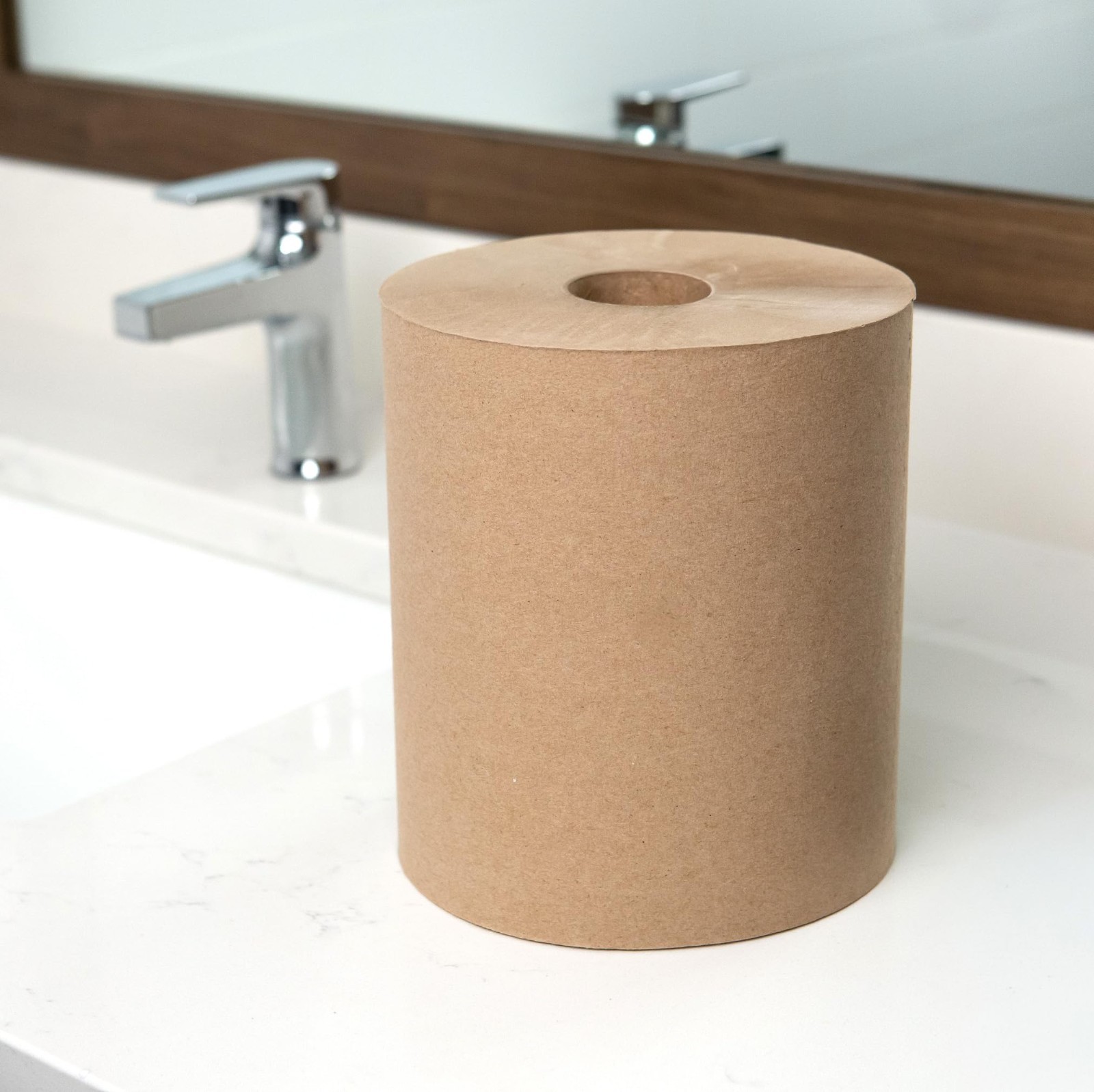 Sierra Hygiene 1-Ply Natural (Kraft) Roll Towels, 8” x 800’, 6/Case