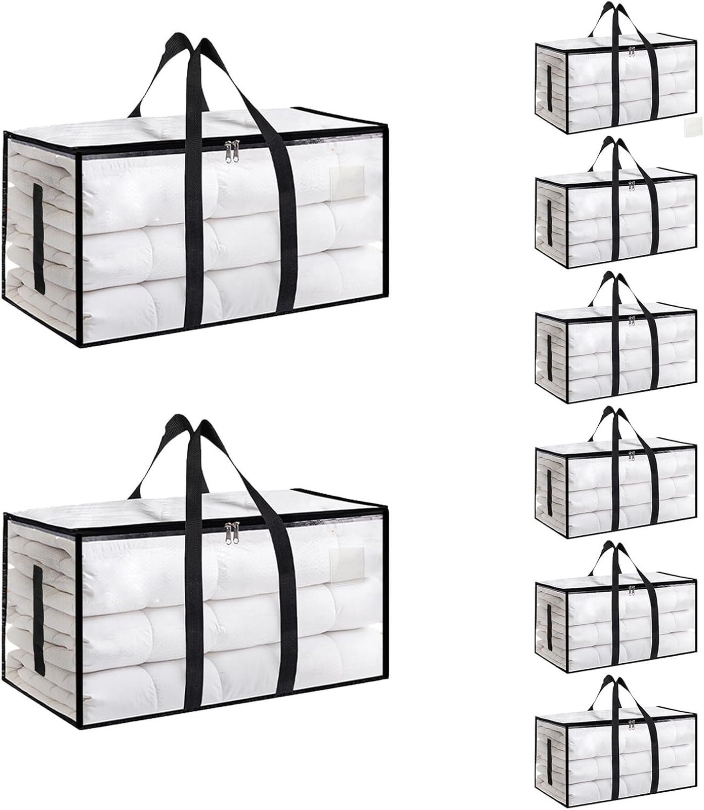 Heavy Duty Moving Bags 180GSM Waterproof Storage Totes with Handles 95L College