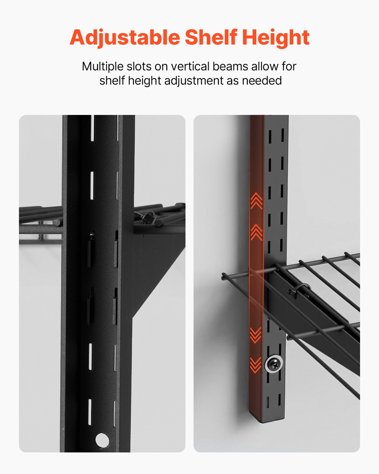 VEVOR 0.9 x 3 ft Garage Wall Shelving 450 lbs Total Wall Mounted Garage Shelving