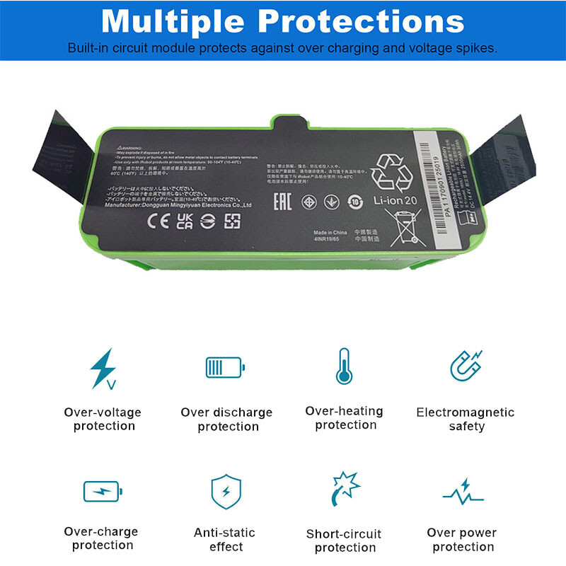 New 1800li Battery For Irobot Roomba 960 860 895 890 860 695 680 690 675 640 Us