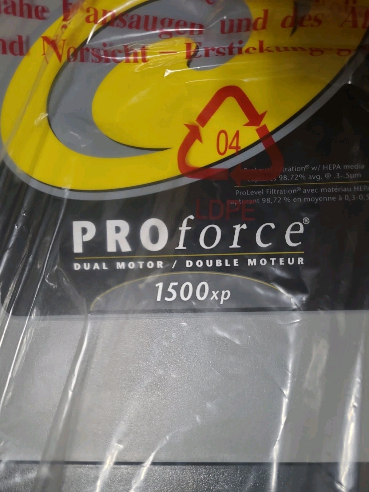 ProTeam ProForce 1500XP Bagged Upright Vacuum Cleaner w/ HEPA Commercial 107252