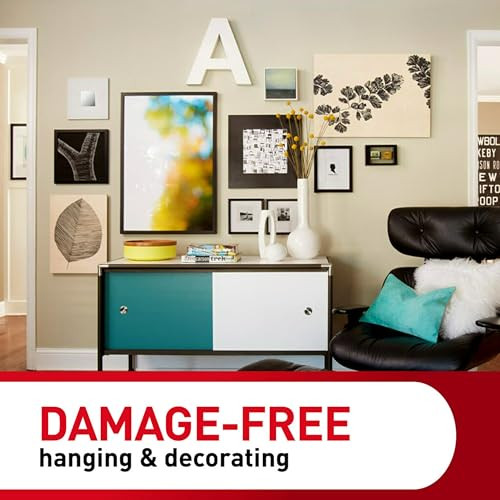 15 lb & 10 lb Large and Medium Picture Hanging Strips 28 Assorted Pairs (56