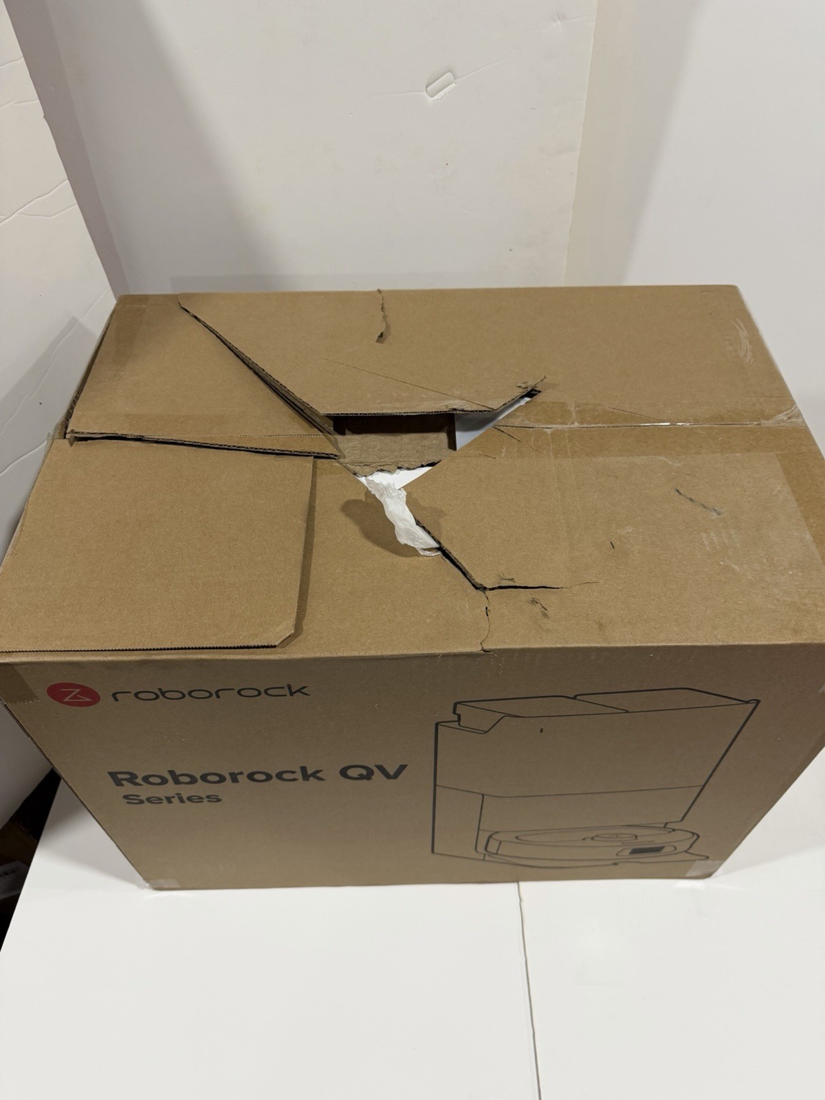 Roborock QV 35A Robotic Vacuum Cleaner & Empty Wash Fill Dock, White