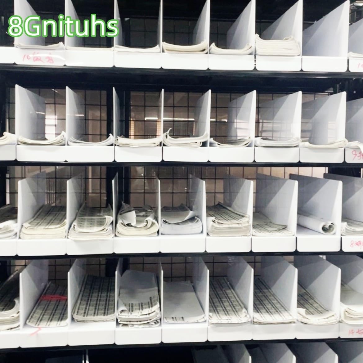 1.6MM 20 Pcs 39 * 15CM PVC Shelf Dividers for Closets Wood Shelf Separators C…
