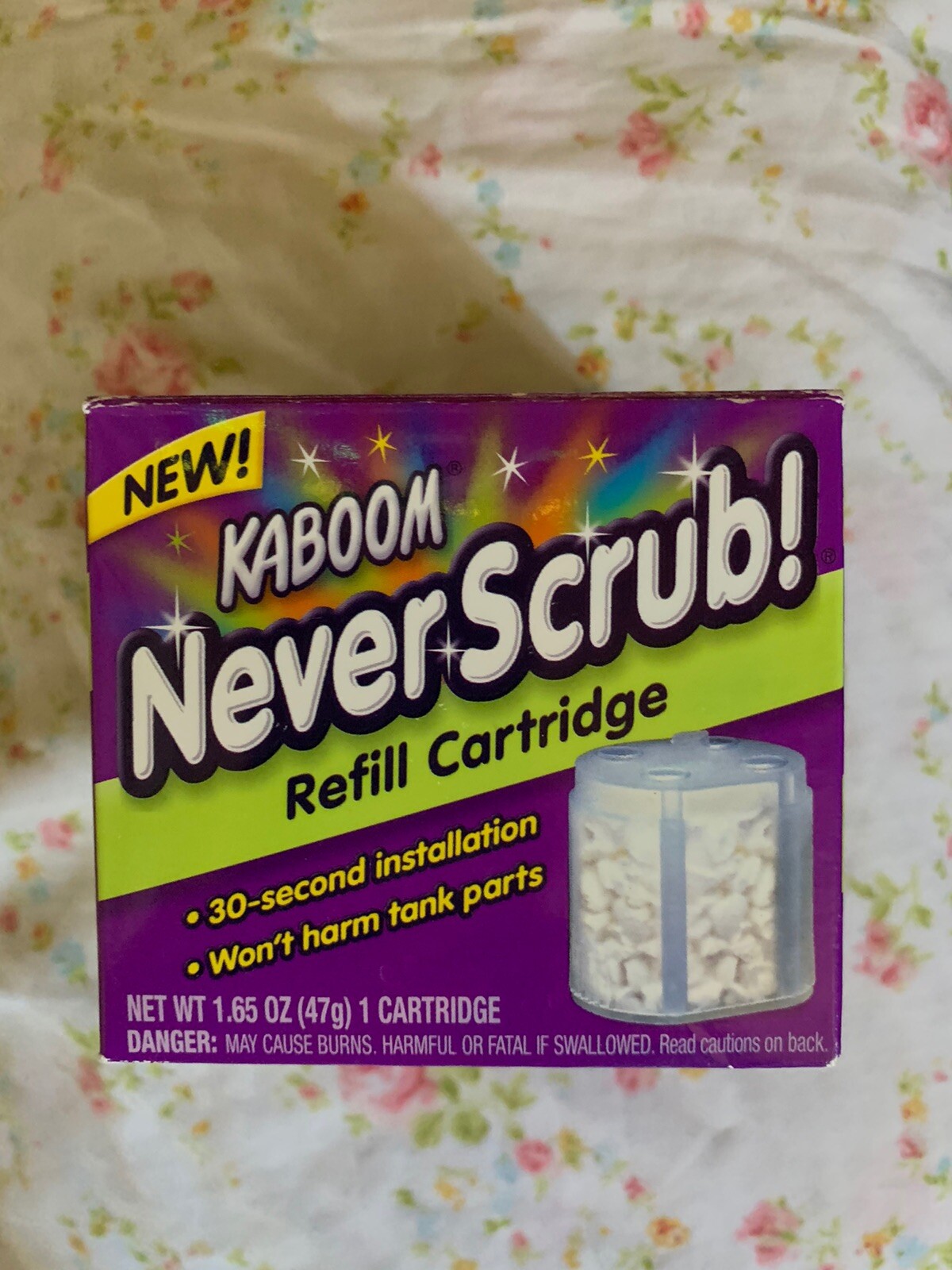 New Kaboom Never Scrub Refill Drop In Cartridge 1.65 oz Discontinued HTF