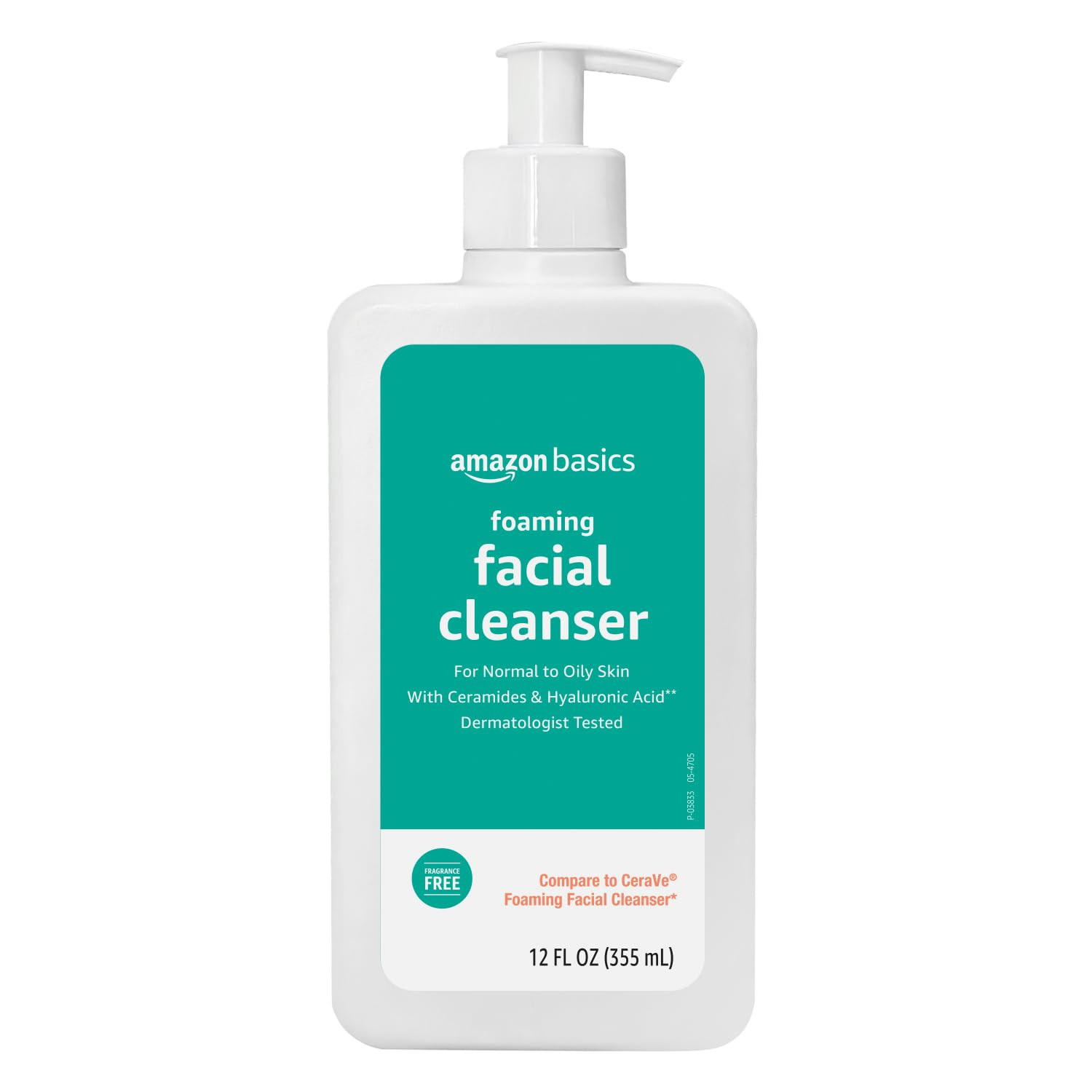 Foaming Facial Cleanser with Ceramides & Hyaluronic Acid, Gentle Daily Face Wash