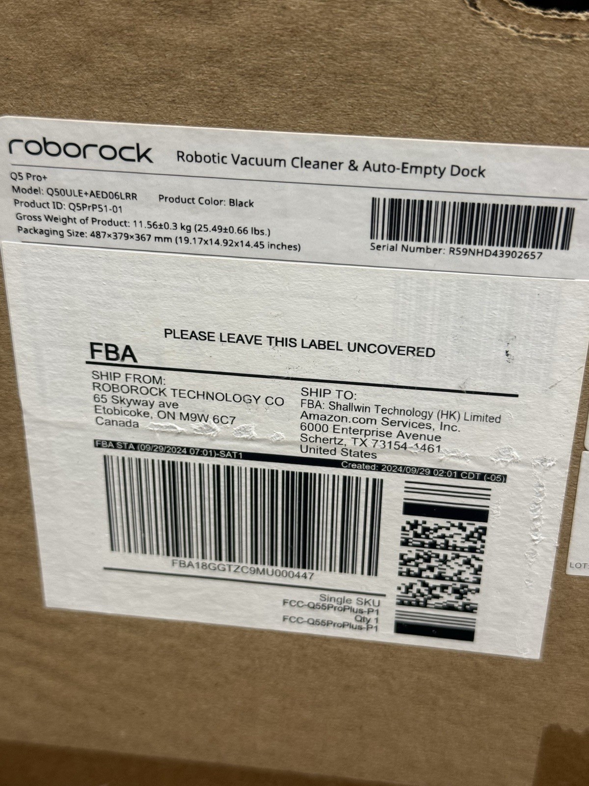 Roborock Q5 Pro+ Robot Vacuum and Mop, Self-Emptying BR1