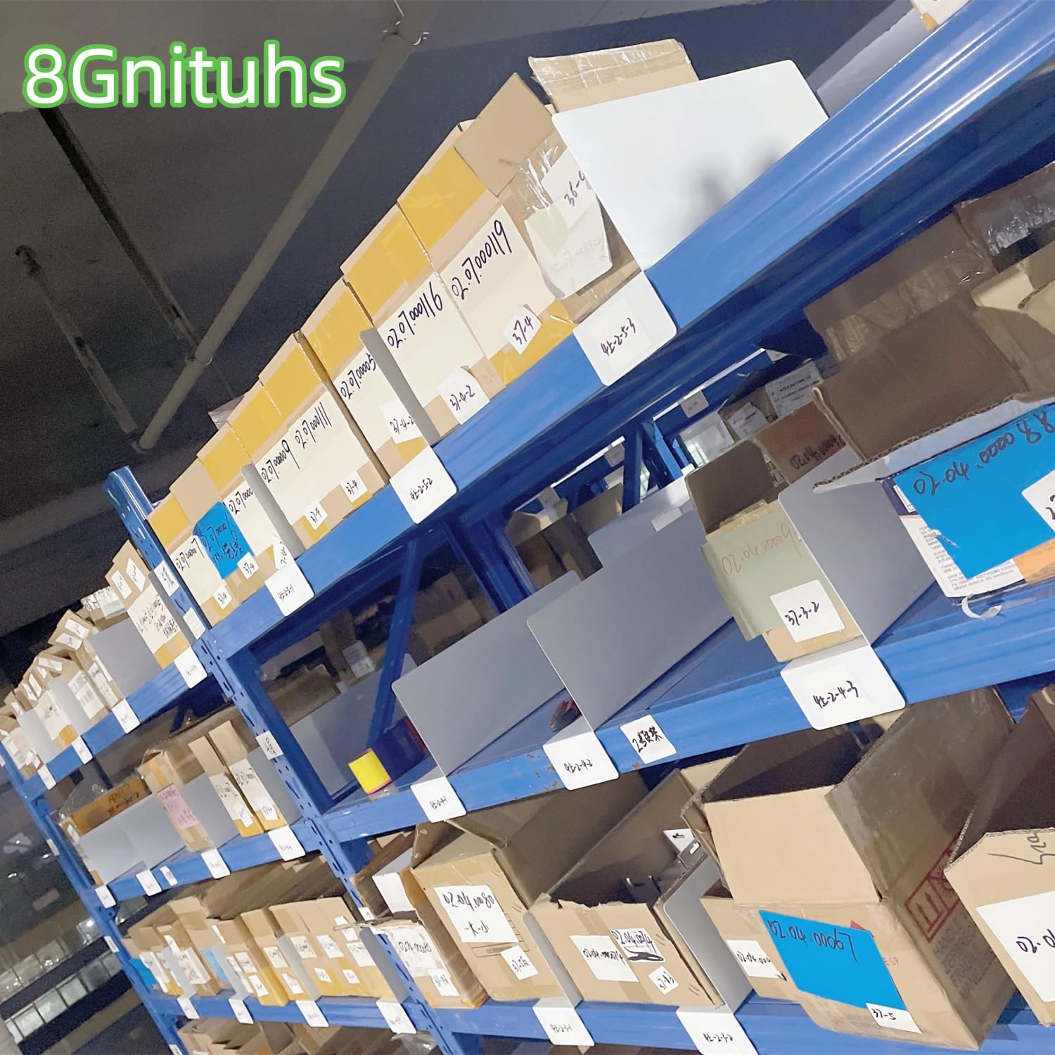 1.6MM 20 Pcs 39 * 15CM PVC Shelf Dividers for Closets Wood Shelf Separators C…